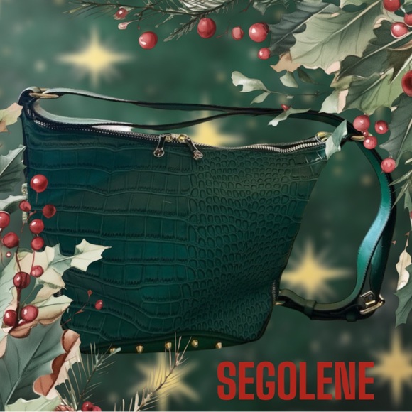 HOST PICK 🍀🎀🍀Segolene en Cuir Embossed Croc Bag Sling Bag or Shoulderbag🎀🍀 - Picture 3 of 15